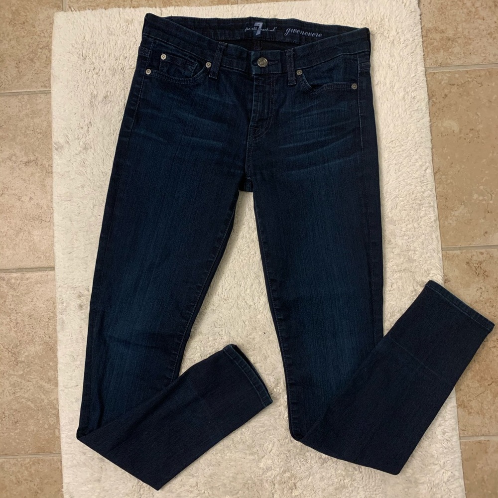 7 for all mankind Gwenevere skinny ankle jeans 29